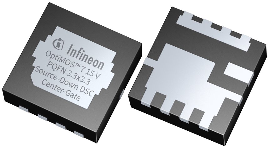 Infineon stellt mit OptiMOS™ 7 die erste 15 V Trench Power MOSFET-Technologie im PQFN-Gehäuse am Markt vor